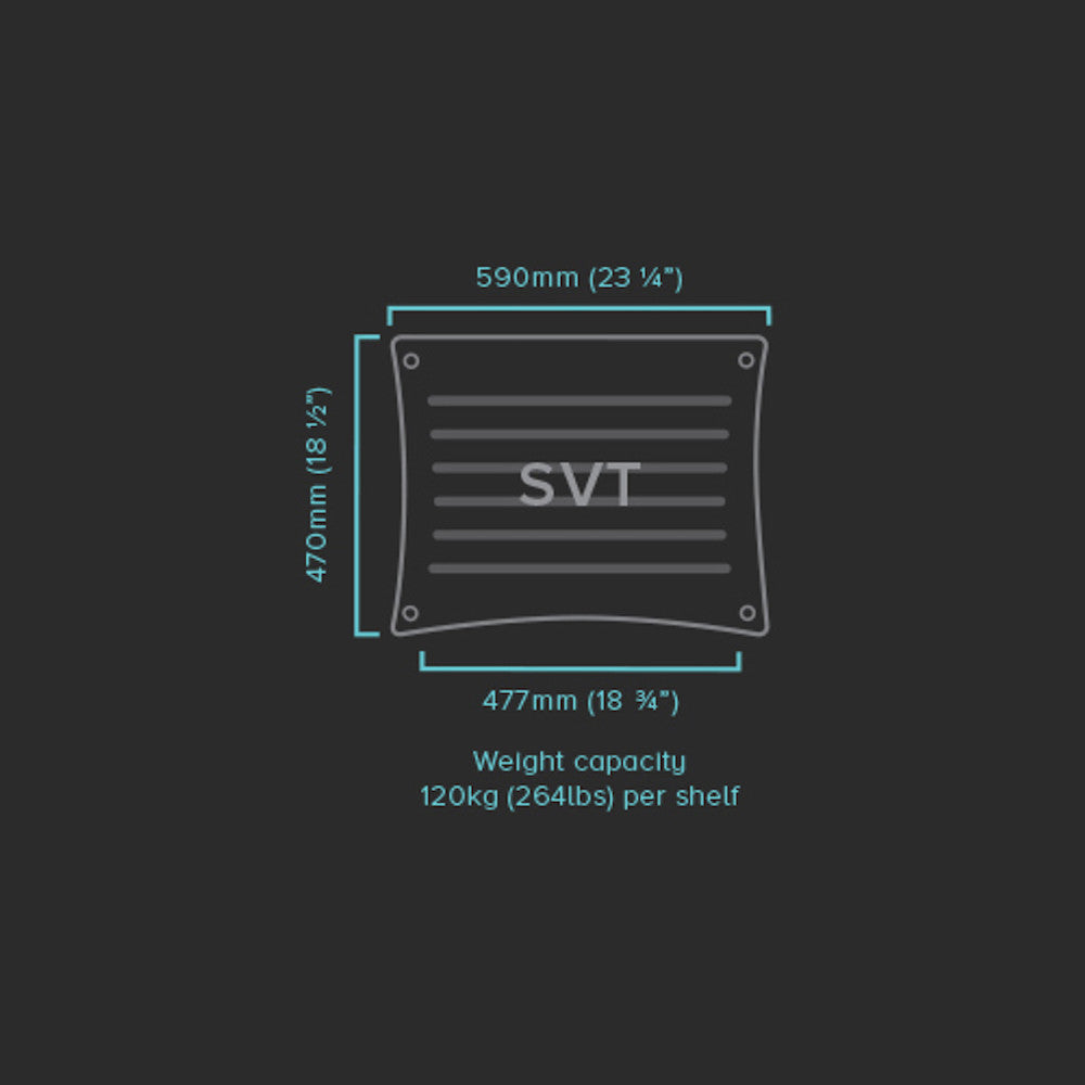 Quadraspire SVT and SVTL Audio Rack