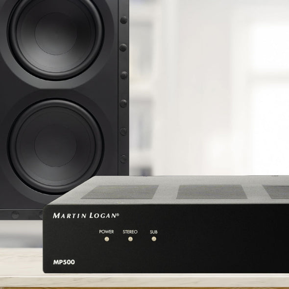 Martin Logan Dynamo IW O In Wall Subwoofer and MP500 Amplifier Bundles